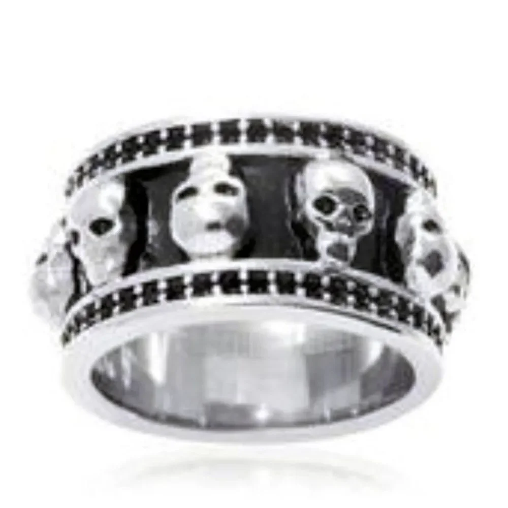 Skull Head Stainless Steel Ring Size 12
